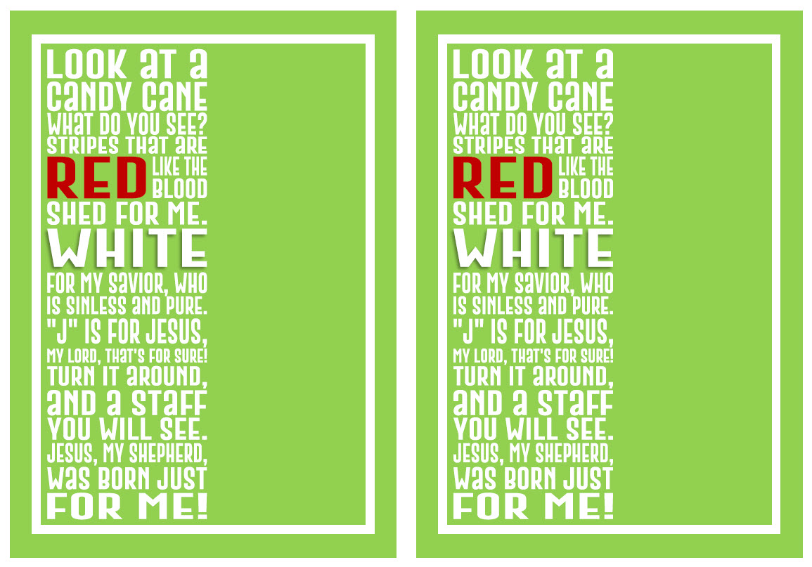 Candy Cane Poem Printable Deeper KidMin