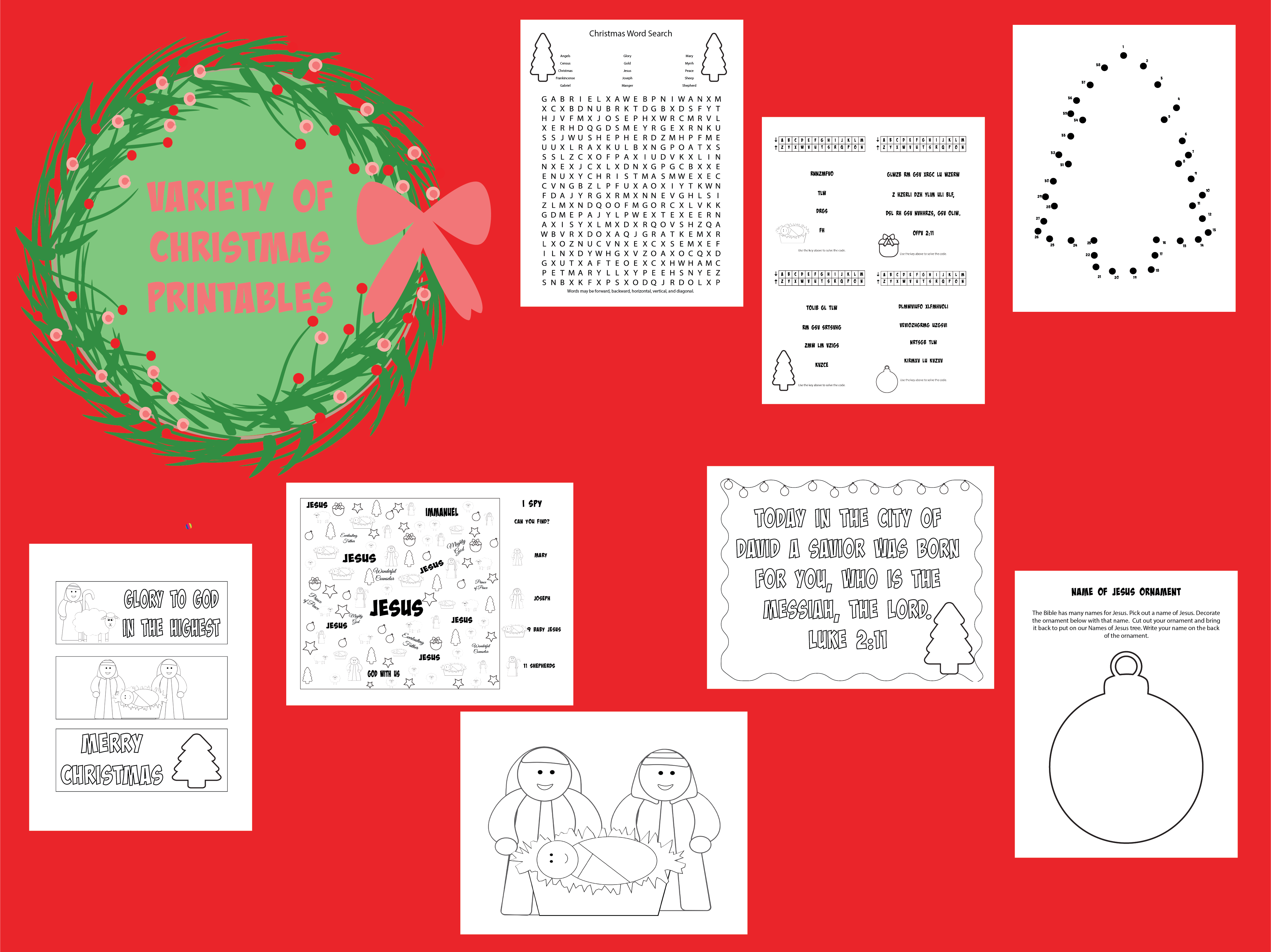 Mega Christmas Printable Activity Pack Deeper KidMin