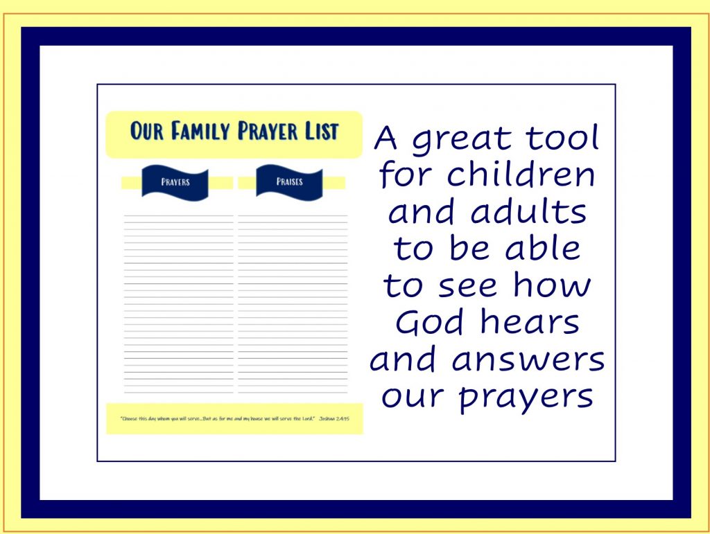 Family Prayer List – Deeper KidMin