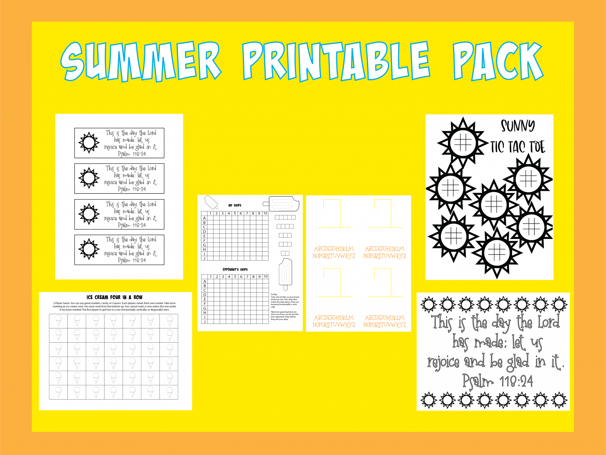 Summer Printable Pack Deeper KidMin
