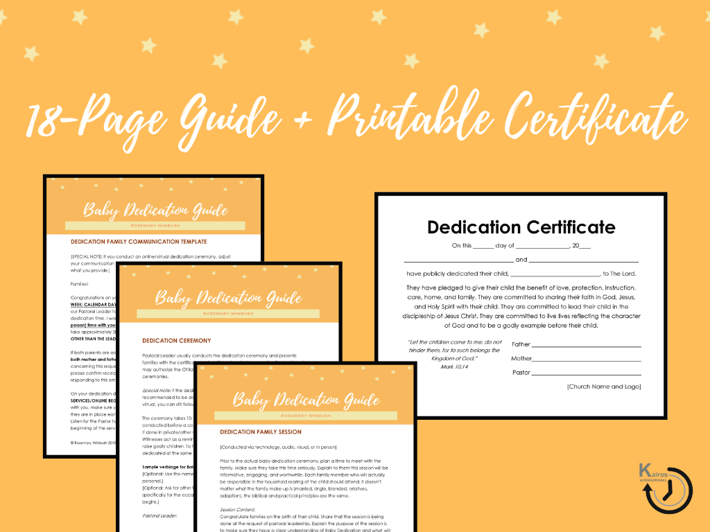 Baby Dedication Guide In Baby Dedication Certificate Template