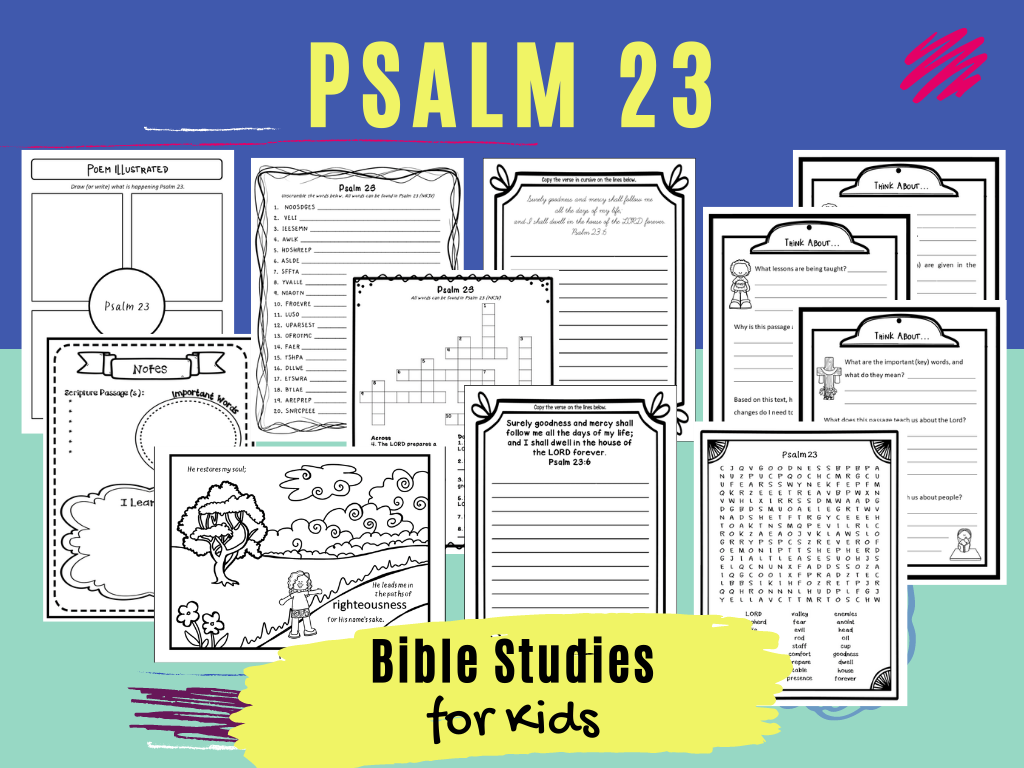 Psalm 23 Worksheets