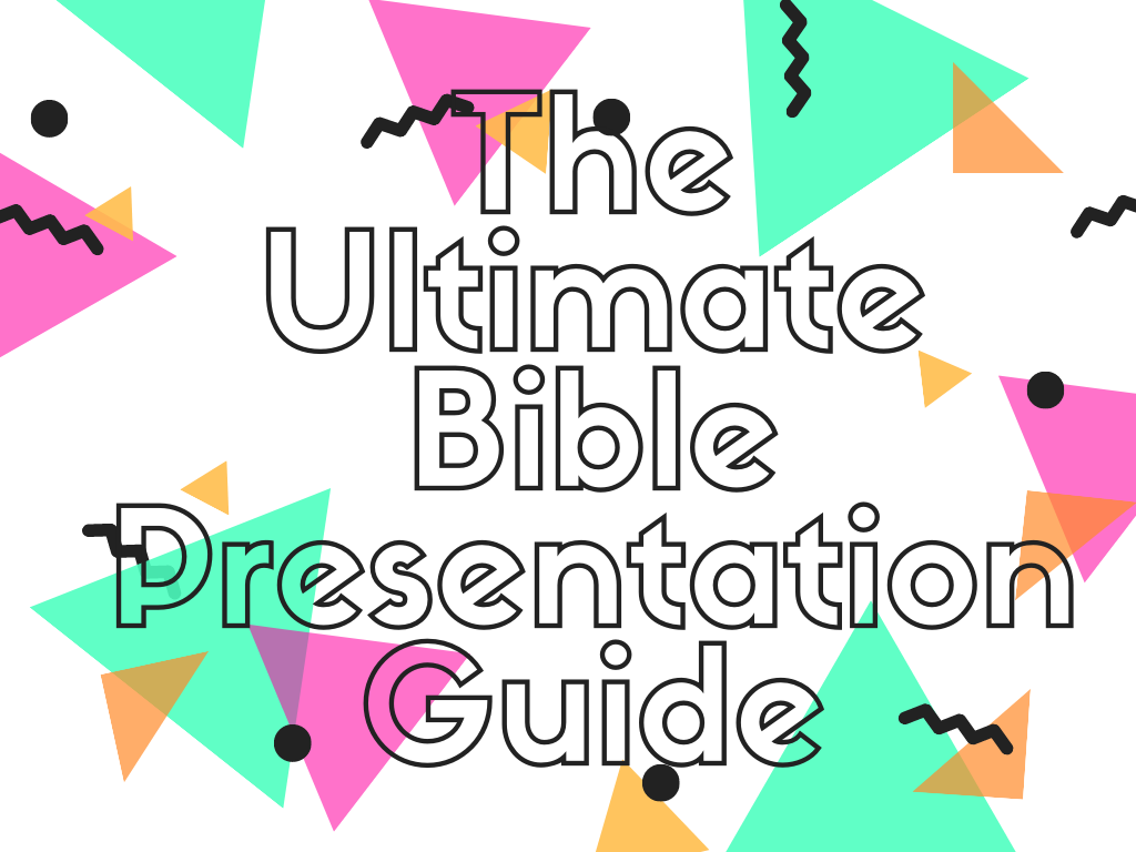 presentation of the bible