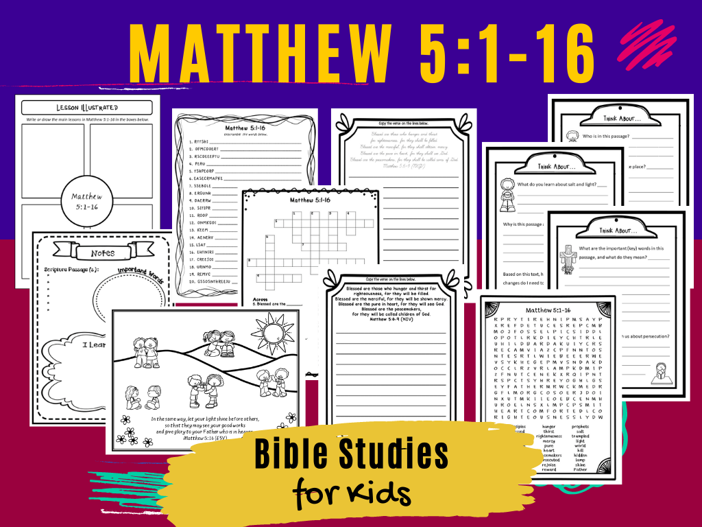 Bible Studies for Kids Matthew 5116 Deeper KidMin