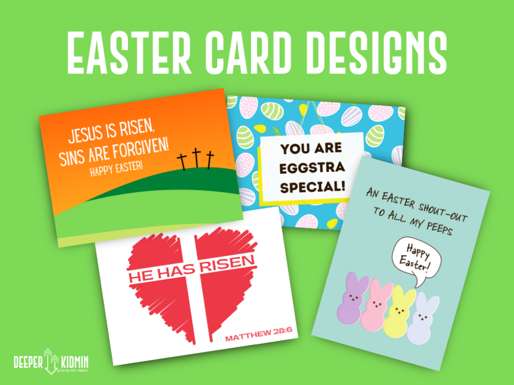 Easter Card Designs Deeper KidMin
