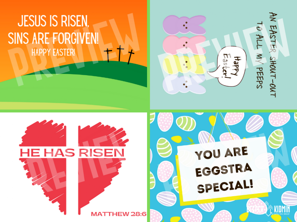 Easter Card Designs Deeper KidMin