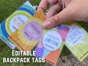 Backpack Blessings: Backpack Tags + Back-to-School Gift Bags – Deeper ...