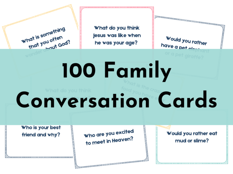 100 Family Conversation Cards – Deeper KidMin