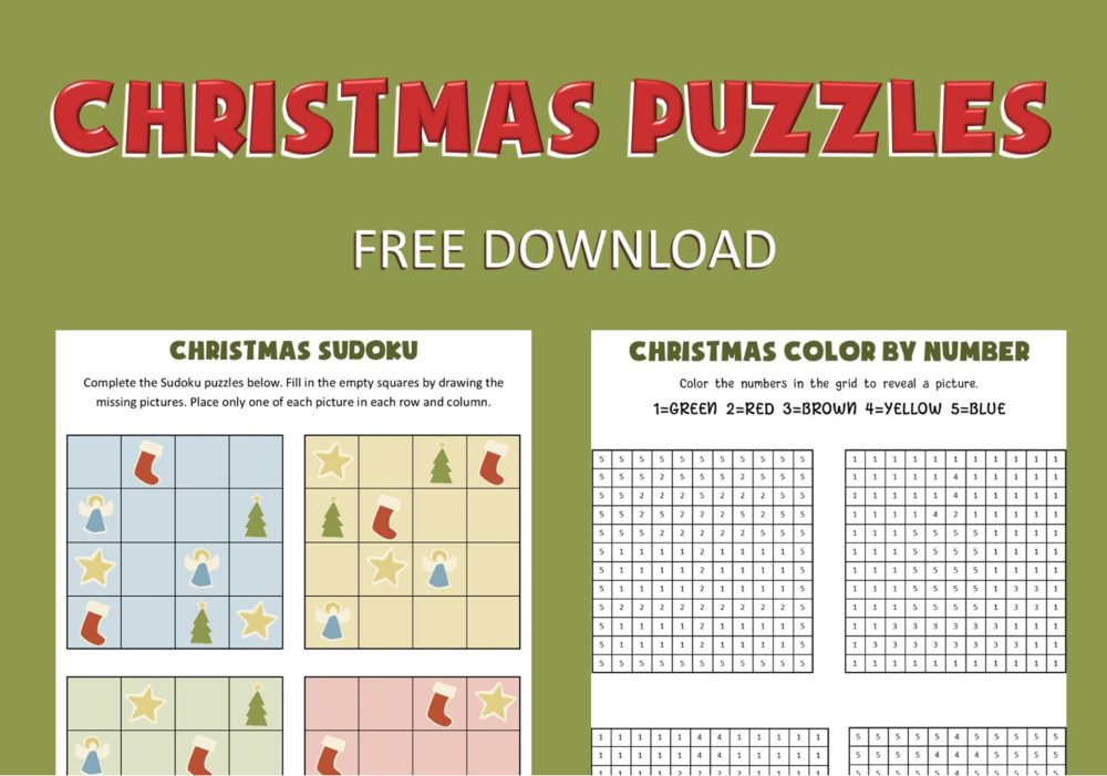 Free Christmas Puzzles Deeper KidMin