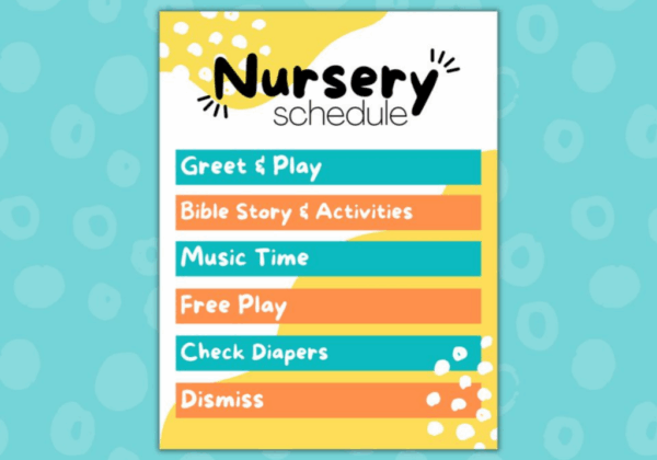 Nursery Schedule Printable + Canva Template