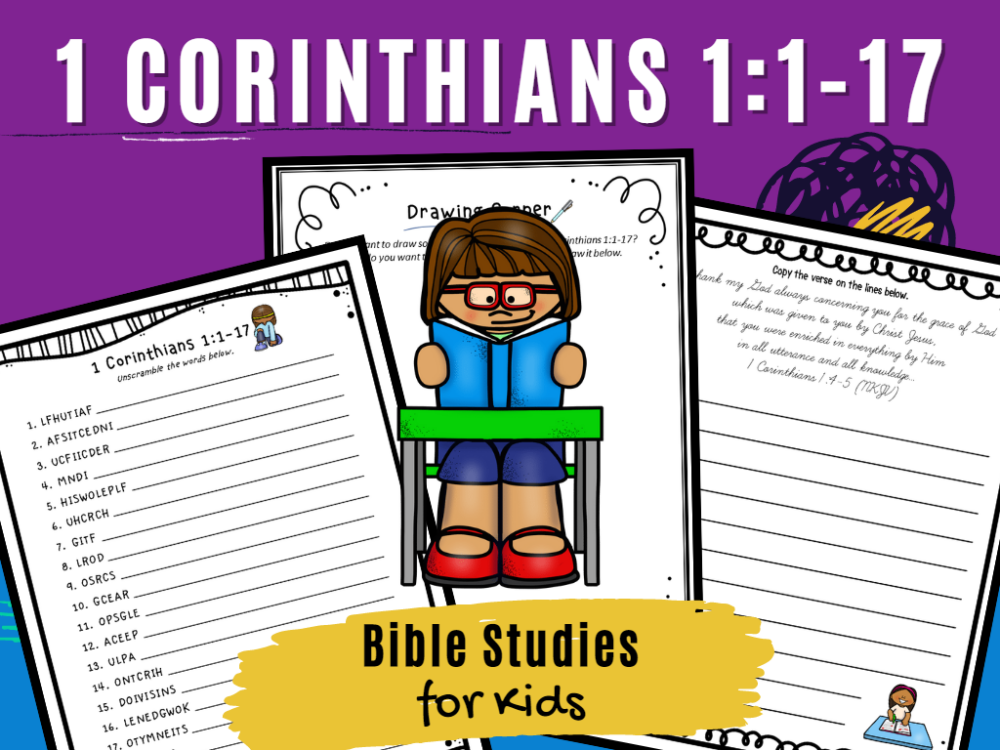 Bible Studies For Kids – 1 Corinthians 1:1-17 – Deeper KidMin