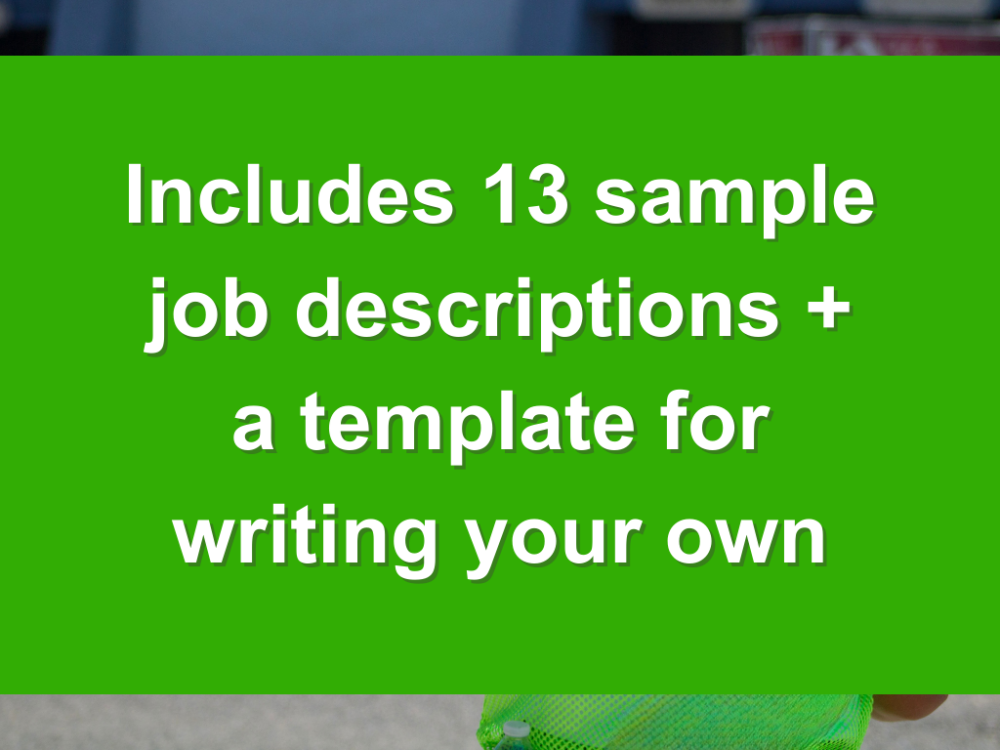 Volunteer Job Description Template Deeper KidMin