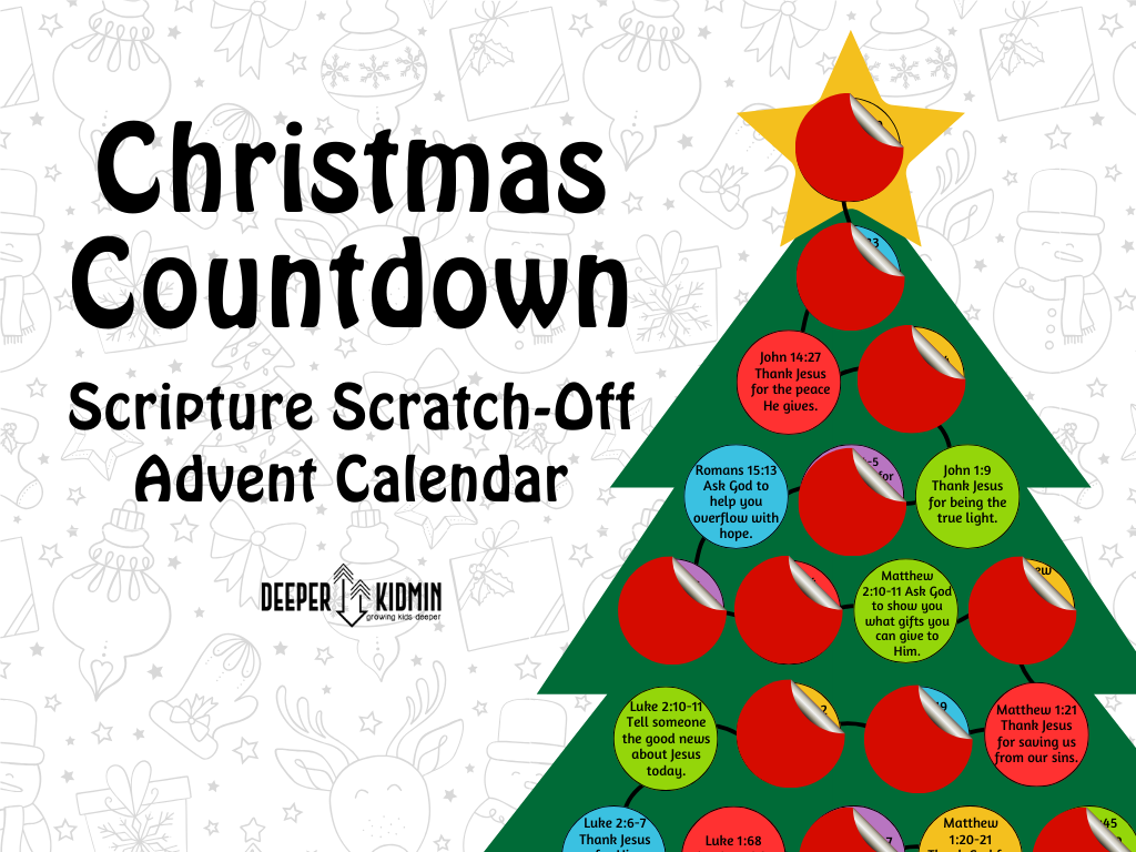 Christmas Countdown Scripture Scratch-Off Advent Calendar – Deeper