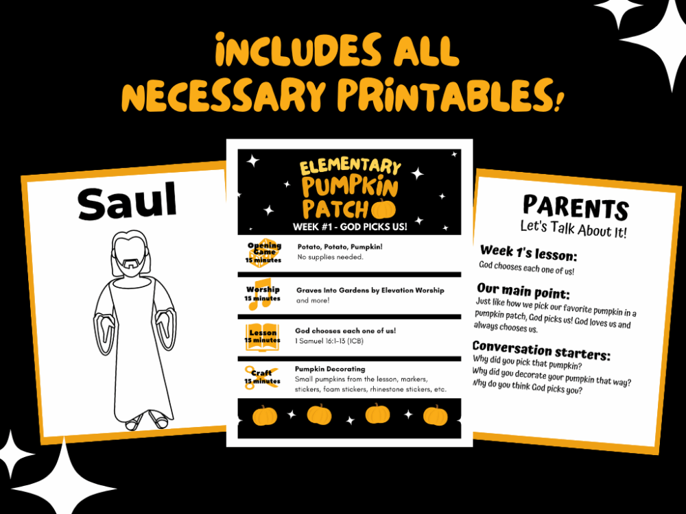 Pumpkin Patch Elementary 4 Week Curriculum – Deeper KidMin
