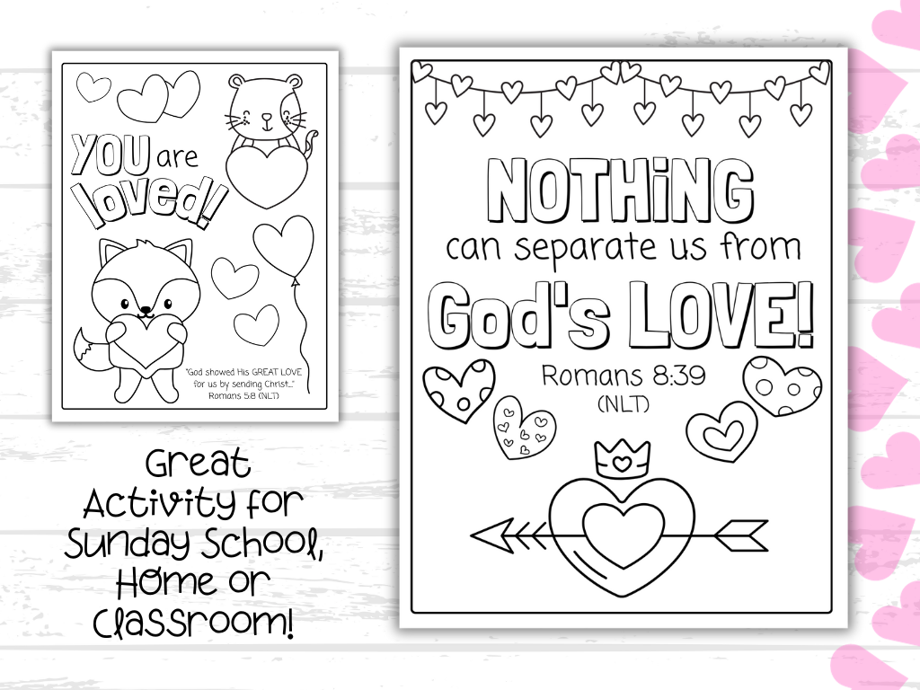 Valentine Bible Verse Coloring Pages Valentine Bible Verse Coloring Pages