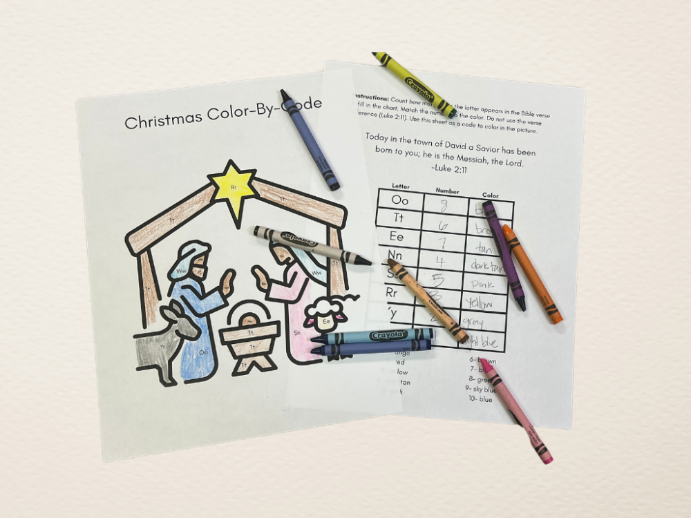 Christmas ColorbyCode Deeper KidMin