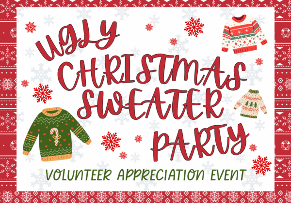 Ugly Christmas Sweater Party Volunteer Appreciation Event