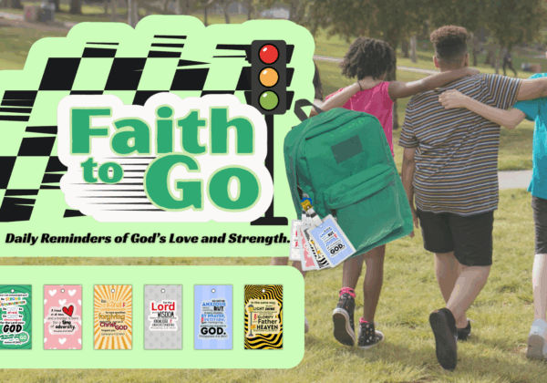 Faith To Go Backpack Tags