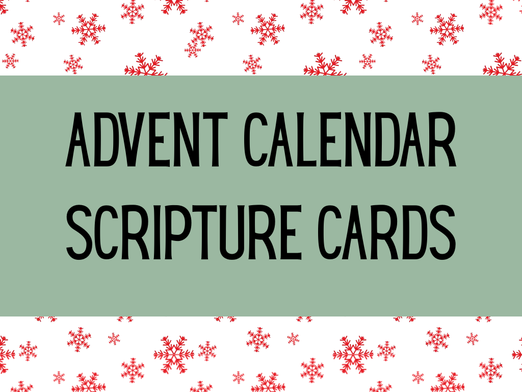 Advent Calendar Scripture Cards title image