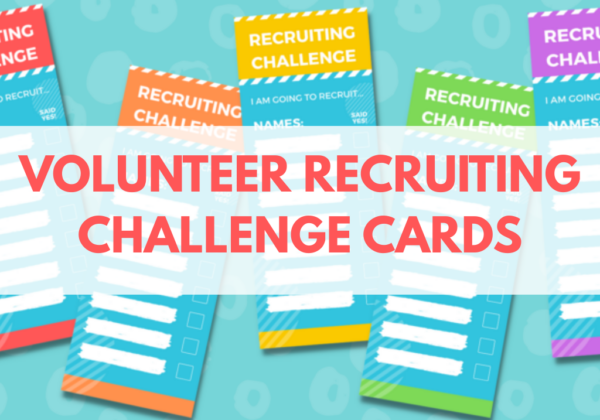 Volunteer Recruiting Challenge Cards