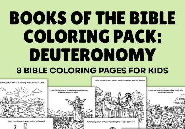 Books of the Bible Coloring Pack: Deuteronomy
