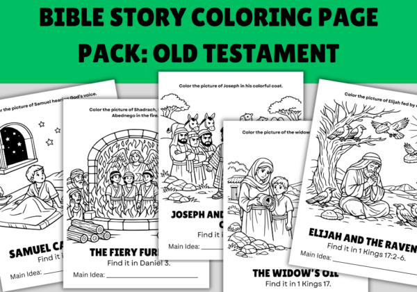Old Testament Bible Coloring Pages for Kids