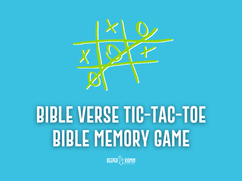 Bible Verse Tic-Tac-Toe Bible Memory Game