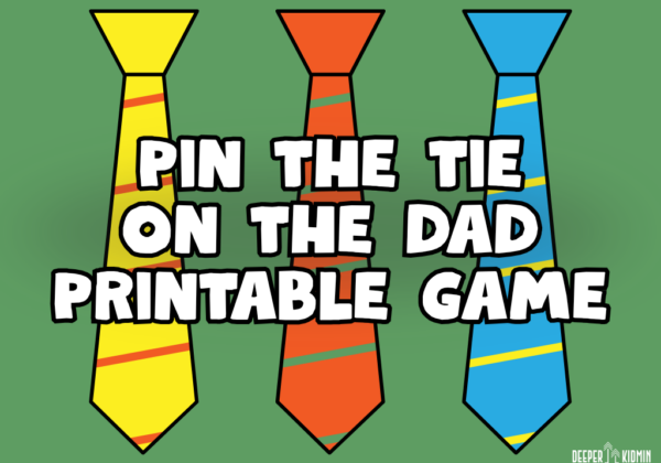 Pin the Tie on the Dad Printable Game