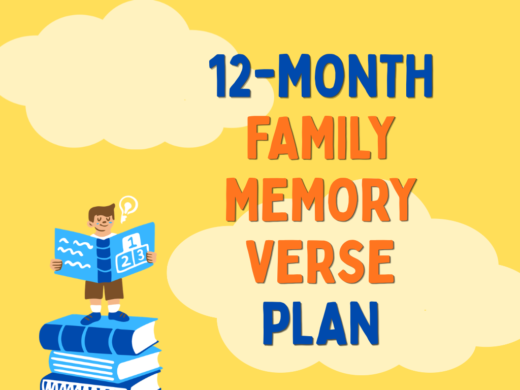 12-month family memory verse plan