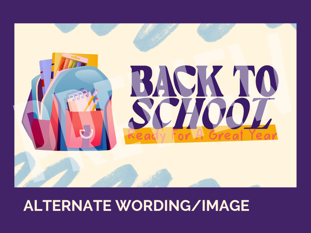 Back To School Ready For a Great Year Ministry Graphics 2