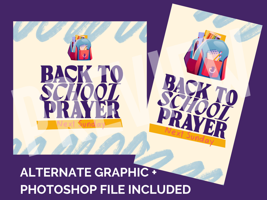 Back To School Ready For a Great Year Ministry Graphics Social 2