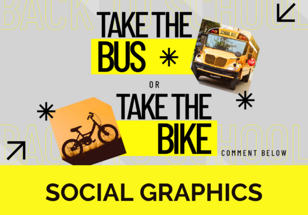 Back to School: Take the Bus or Take The Bike? Social Graphics