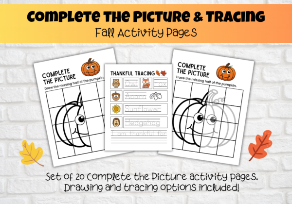Fall & Thanksgiving Activity Pages